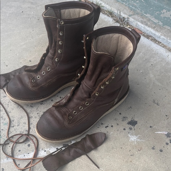 Danner Dark Brown Leather Boots - Picture 7 of 8